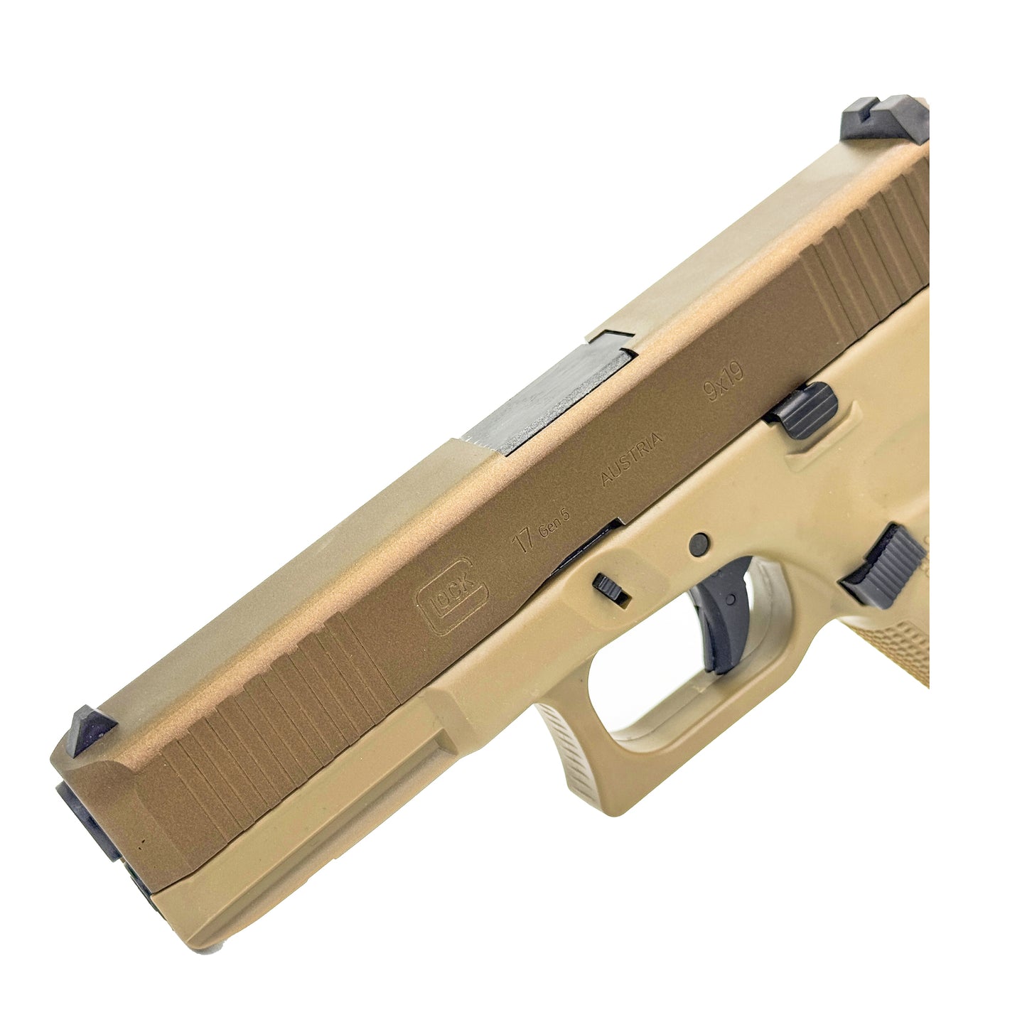 Golden Eagle G17X Metal Green Gas Blowback Pistol - Gel Blaster