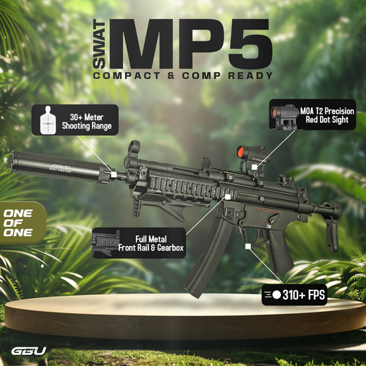 "SWAT MP5 Tactical" Comp GBU Custom - Gel Blaster (Metal)